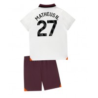 Manchester City Matheus Nunes #27 Gostujuci Dres za djecu 2023-24 Kratak Rukav (+ Kratke hlače)